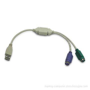 USB Data Cable Adapter for PlayStation 2, Compatible with Windows 98, XP and Vista OS